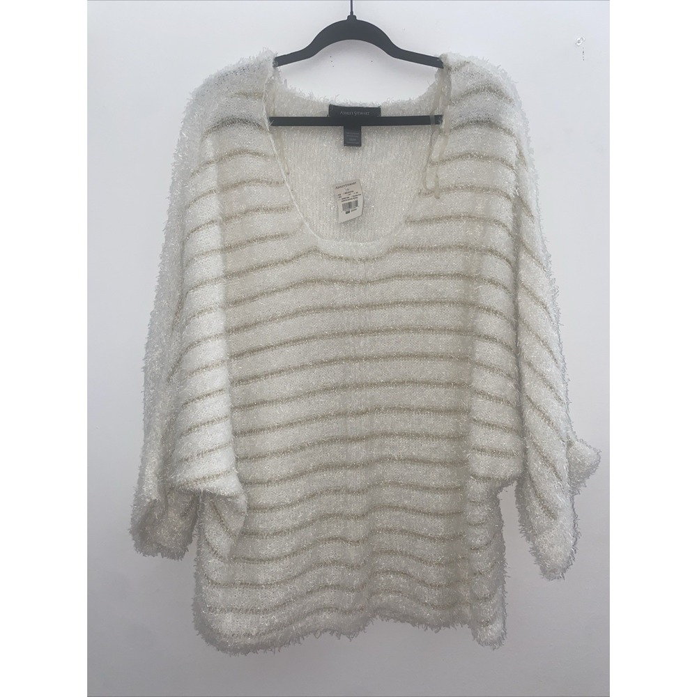 Ashley‎ Stewart Fuzzy Sweater Dolman Sleeve Size 22 24 NWT